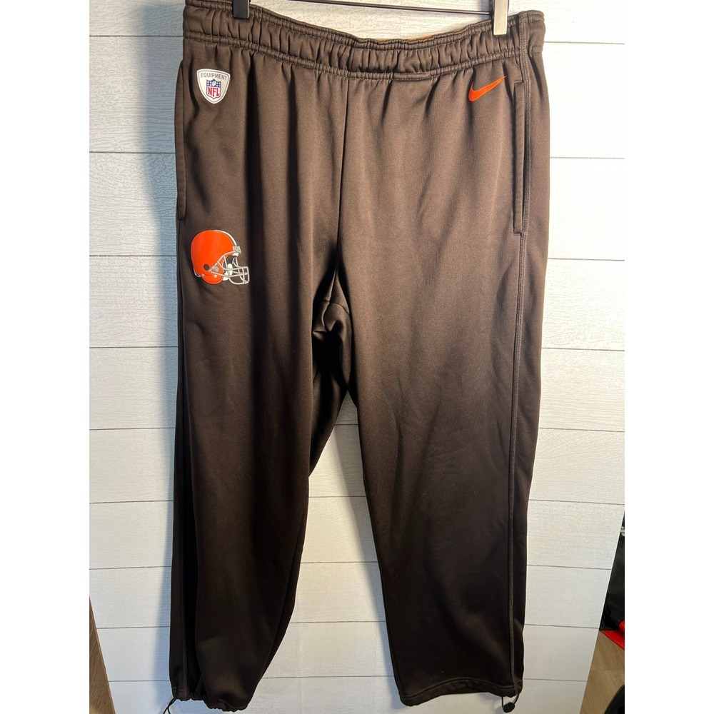 Nike Men Large Cleveland Browns NFL Equipment On Field Sweatpants Jogger Pants